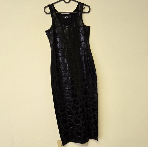 Iron Fist Skullz Club Maxi Dress Black M - Picture 4 of 10